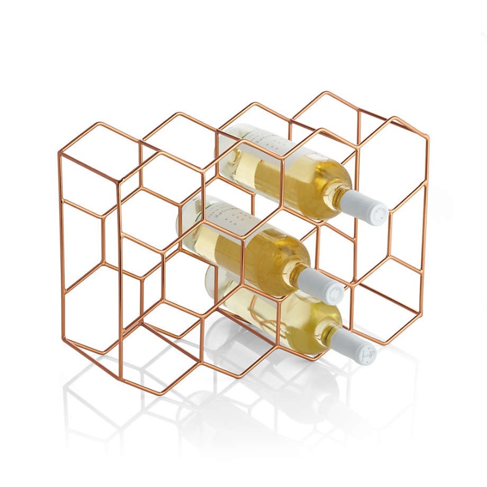 Crate & Barrel 11 bottle wine rack